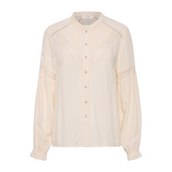 CREAM GILLY SHIRT - EGGNOG